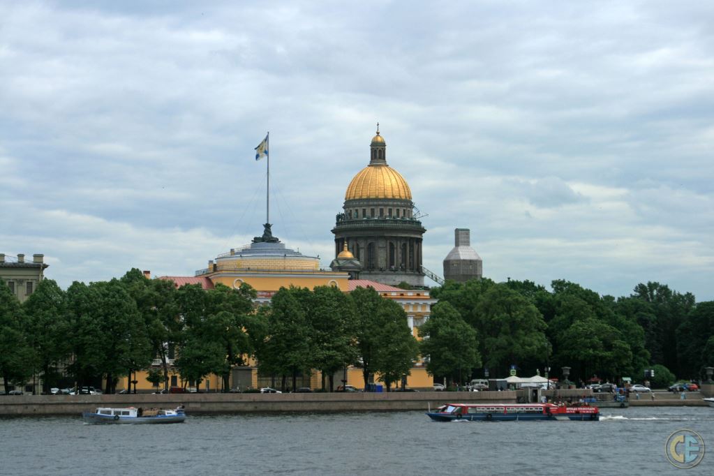 St Isaacs Cathedral From A Distance